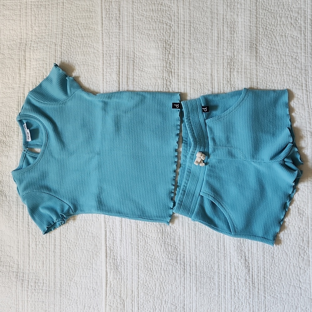 Deux par Deux Blue Kids Matching Set